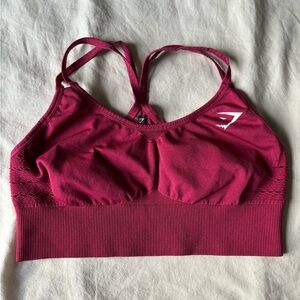 Gym Shark Sports Bra - Currant Pink